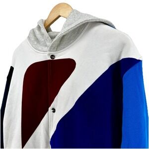 NEW Kith Initial K Coaches Jacket Men's XL Nocturnal Blue KHM010254-413 Hood